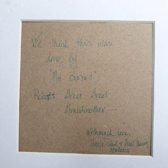 Handmade Embroidered Painting of Baby Titled "I've A Lot To Do" Art Work - Picture 4 of 5